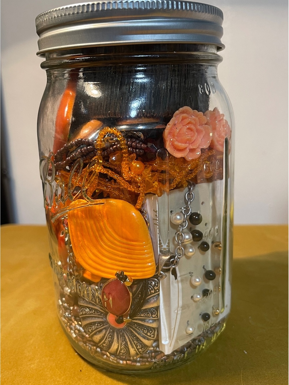 Quart Mason Jar Mystery Jewelry Lot â Wearable Mix